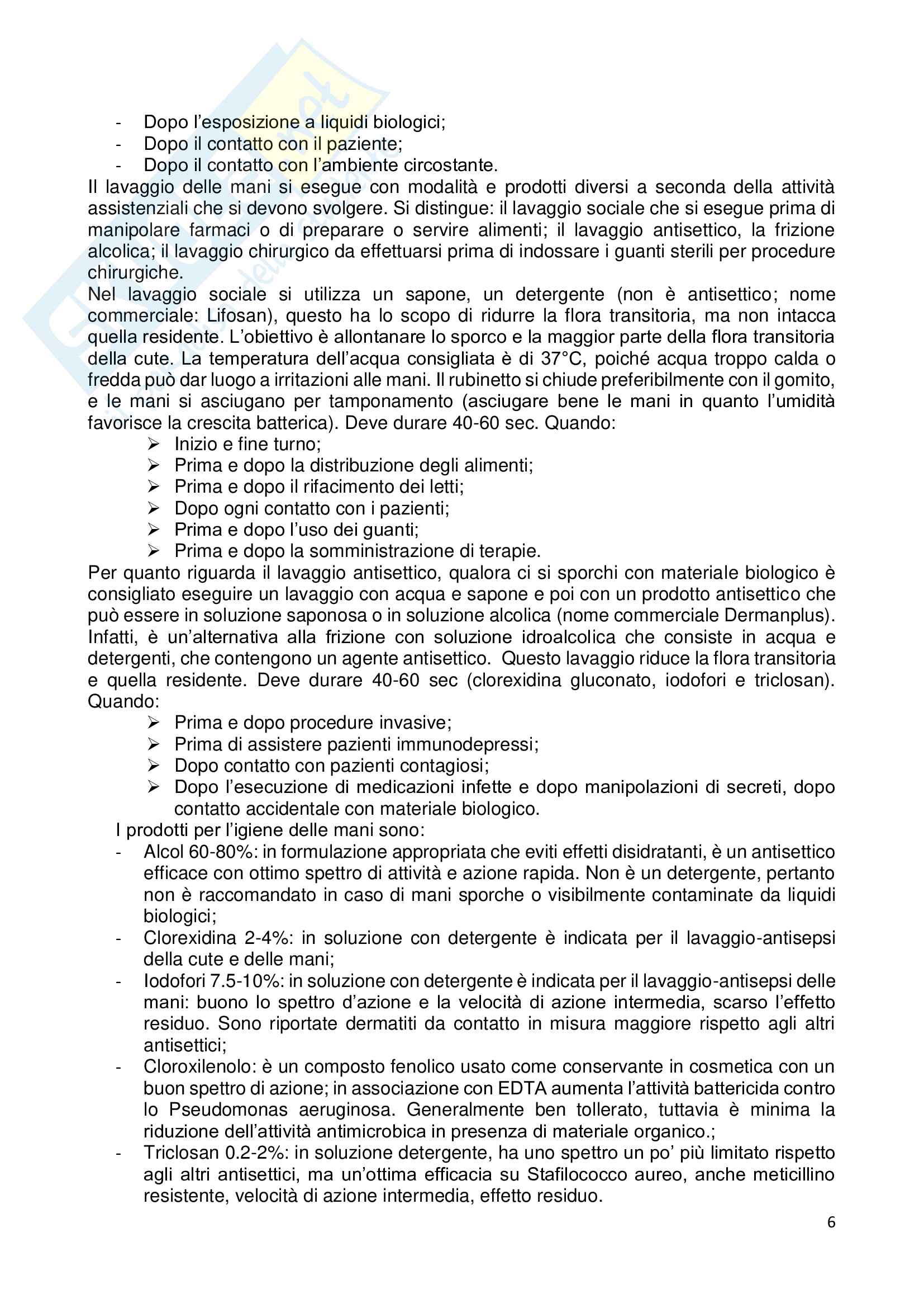 Esame di Tirocinio finale I° Anno infermieristica Pag. 6