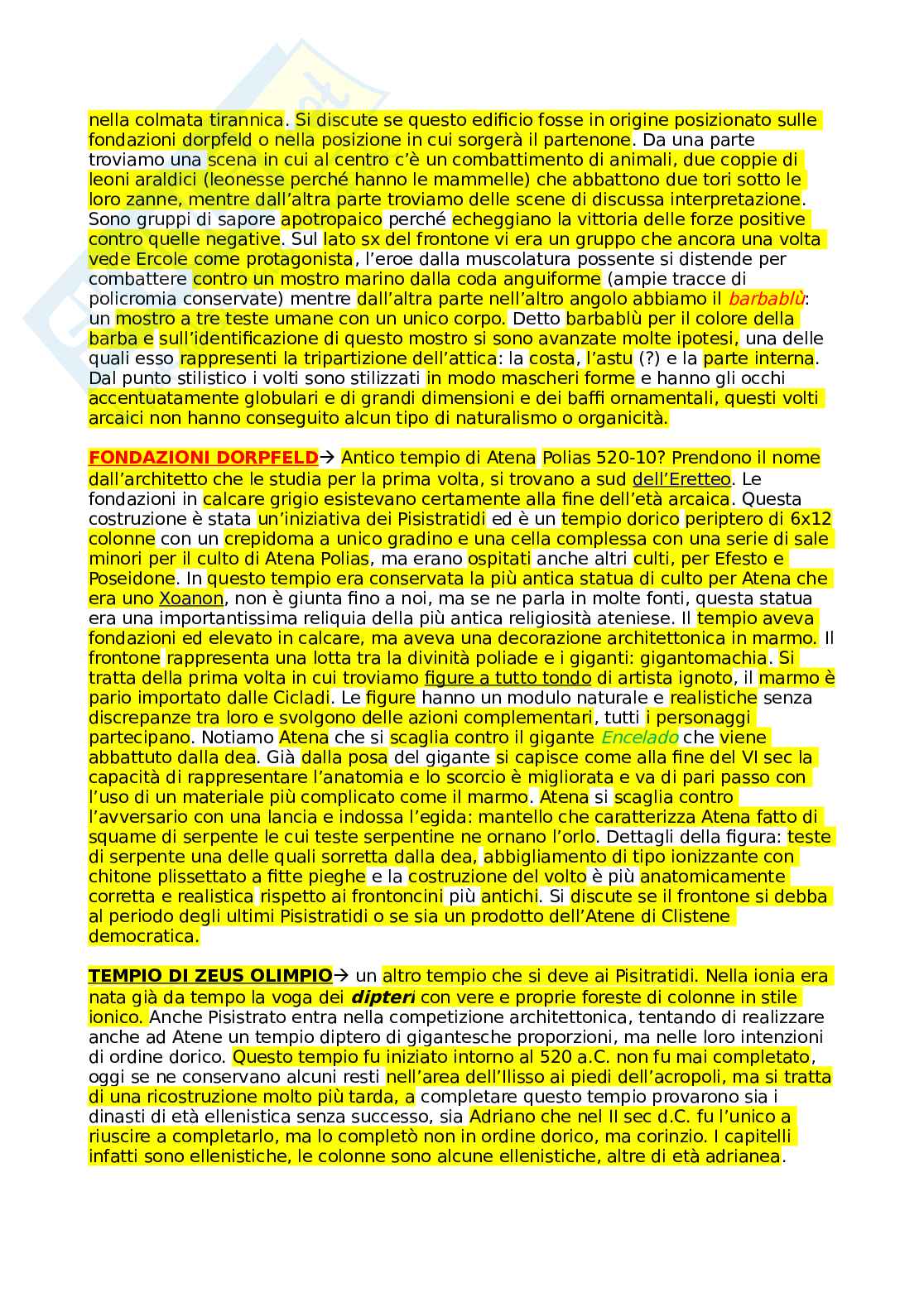 Archeologia greca - Appunti Pag. 21