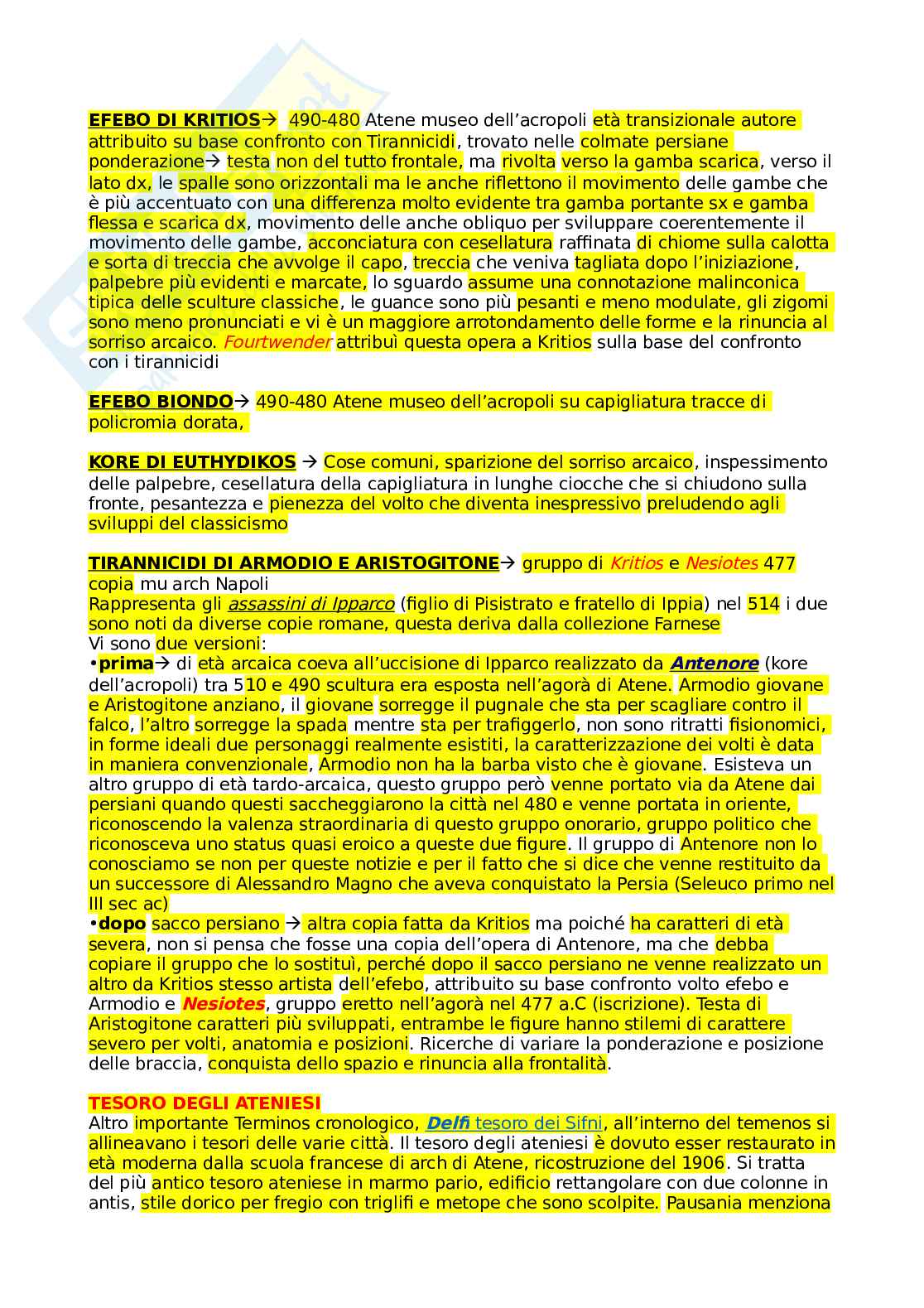 Archeologia greca - Appunti Pag. 31