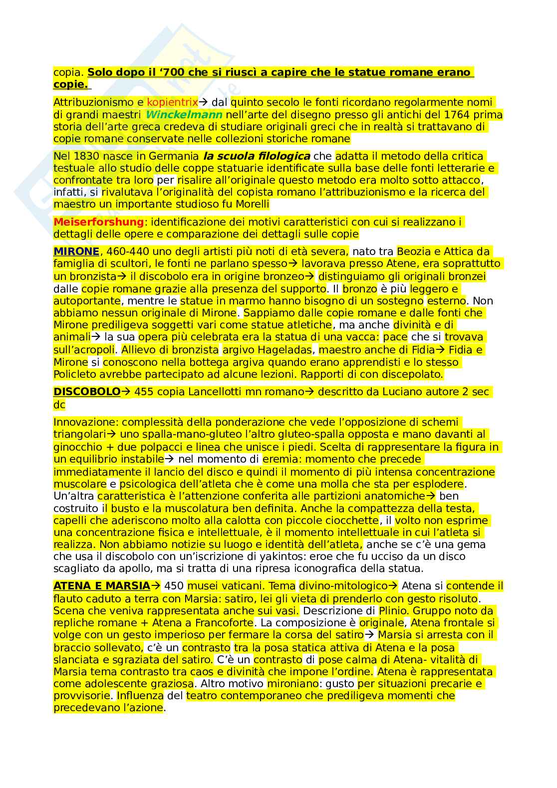 Archeologia greca - Appunti Pag. 36