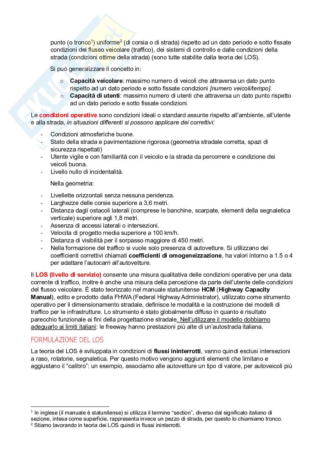 Appunti di Progetto di strade Pag. 2