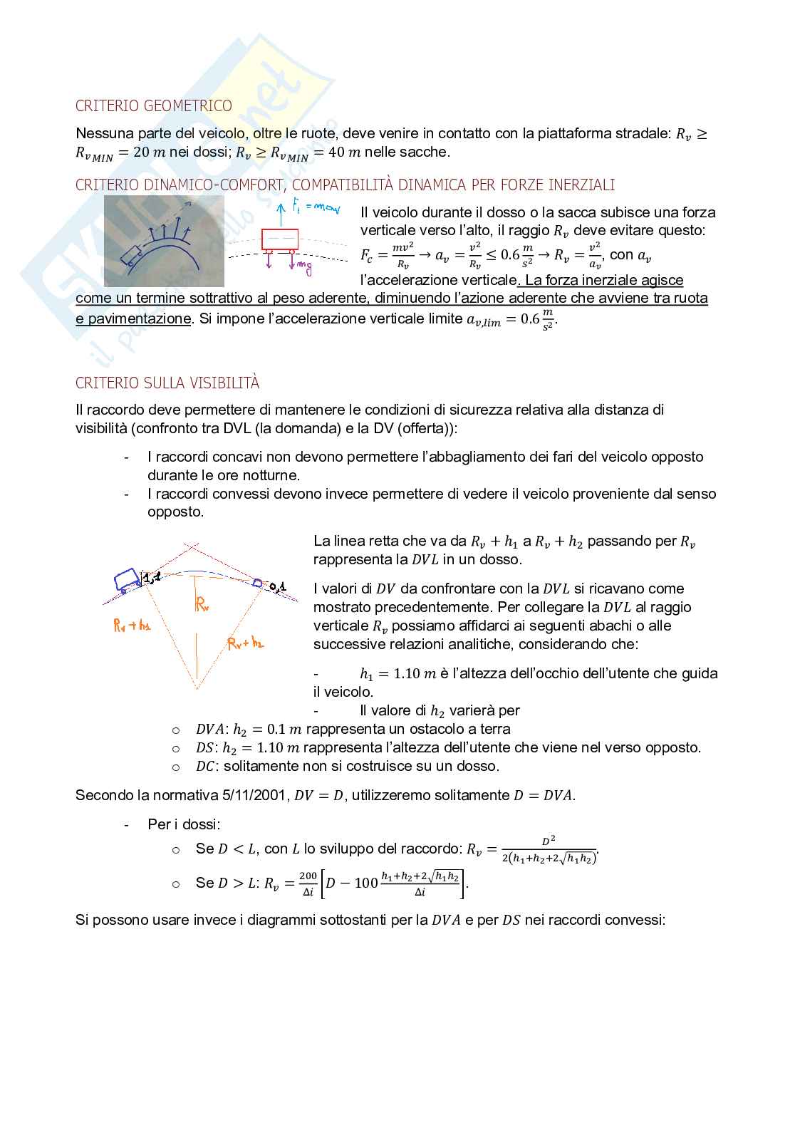 Appunti di Progetto di strade Pag. 46