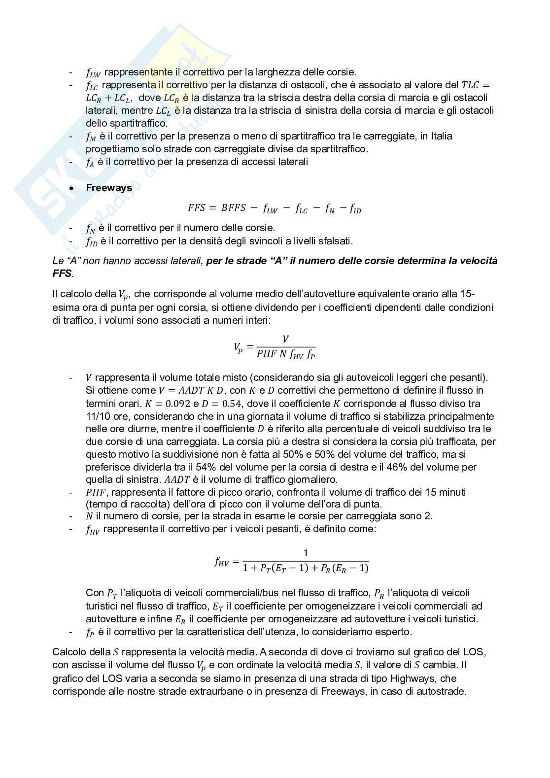 Appunti di Progetto di strade Pag. 6