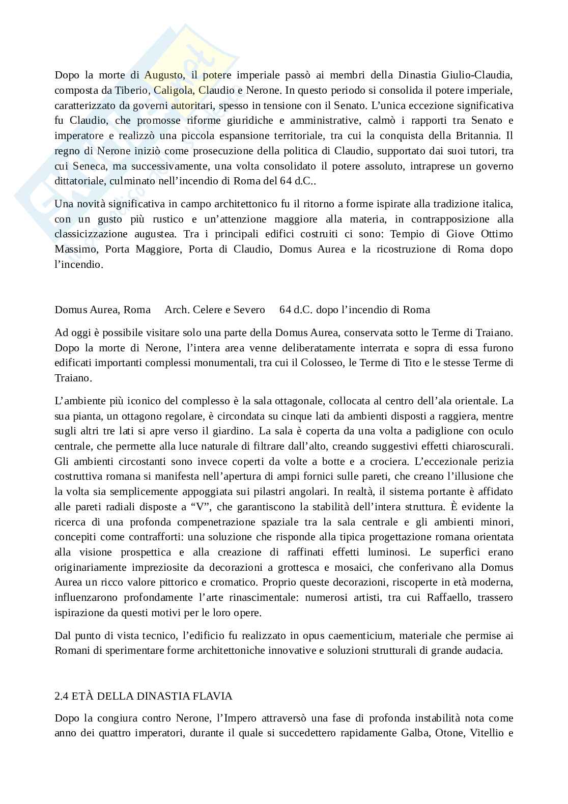 Riassunto esame Storia dell'architettura, Prof. Sutera Domenica, libro consigliato Lineamenti di storia dell'architettura, A.A.V.V. Pag. 6