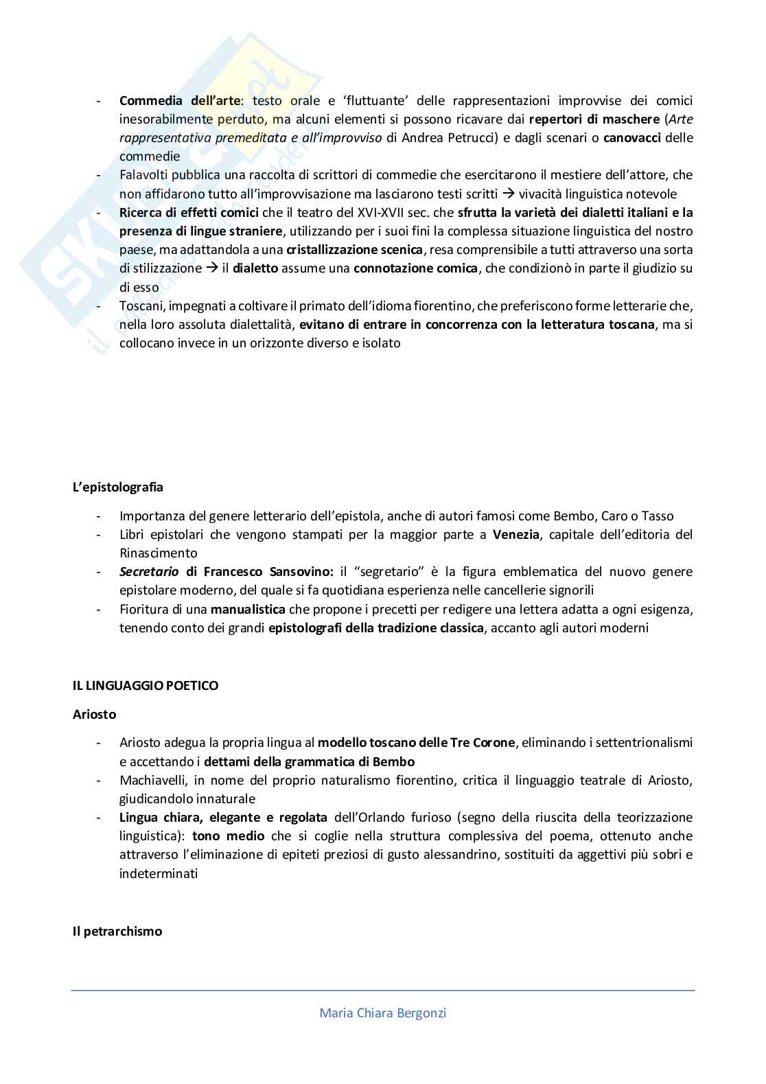 Riassunto esame Linguistica Italiana, prof. Volpi, libro consigliato Marazzini Pag. 56