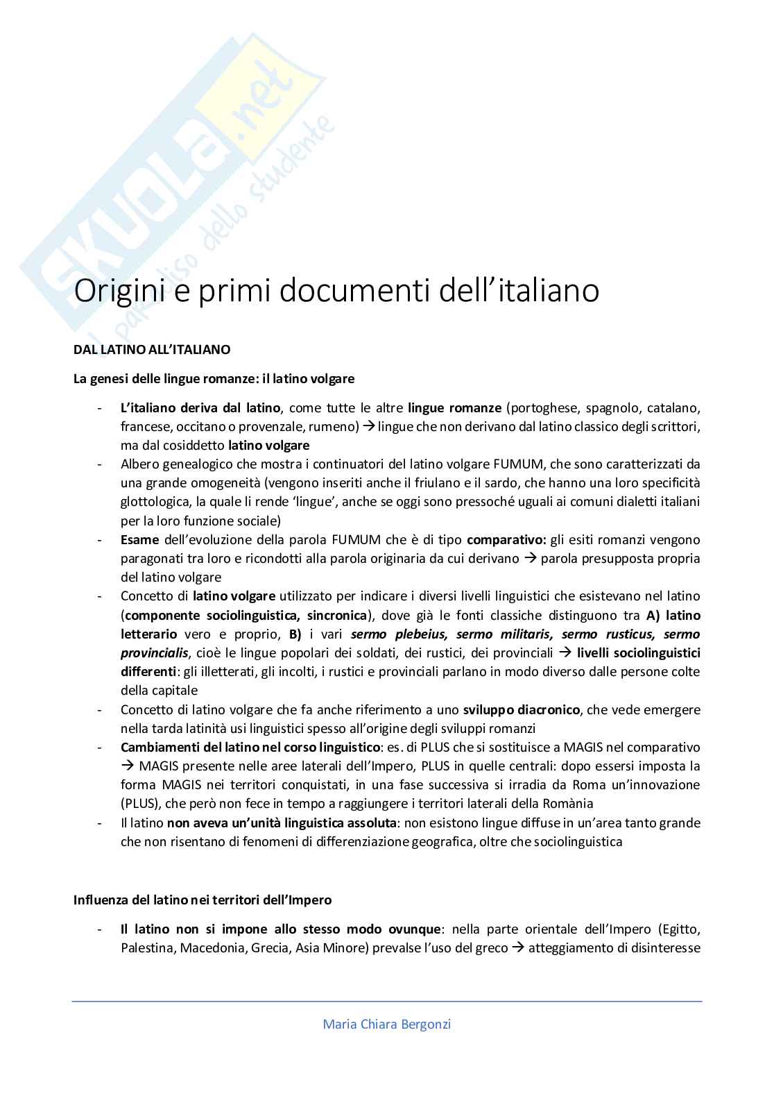 Esame Linguistica Italiana Online