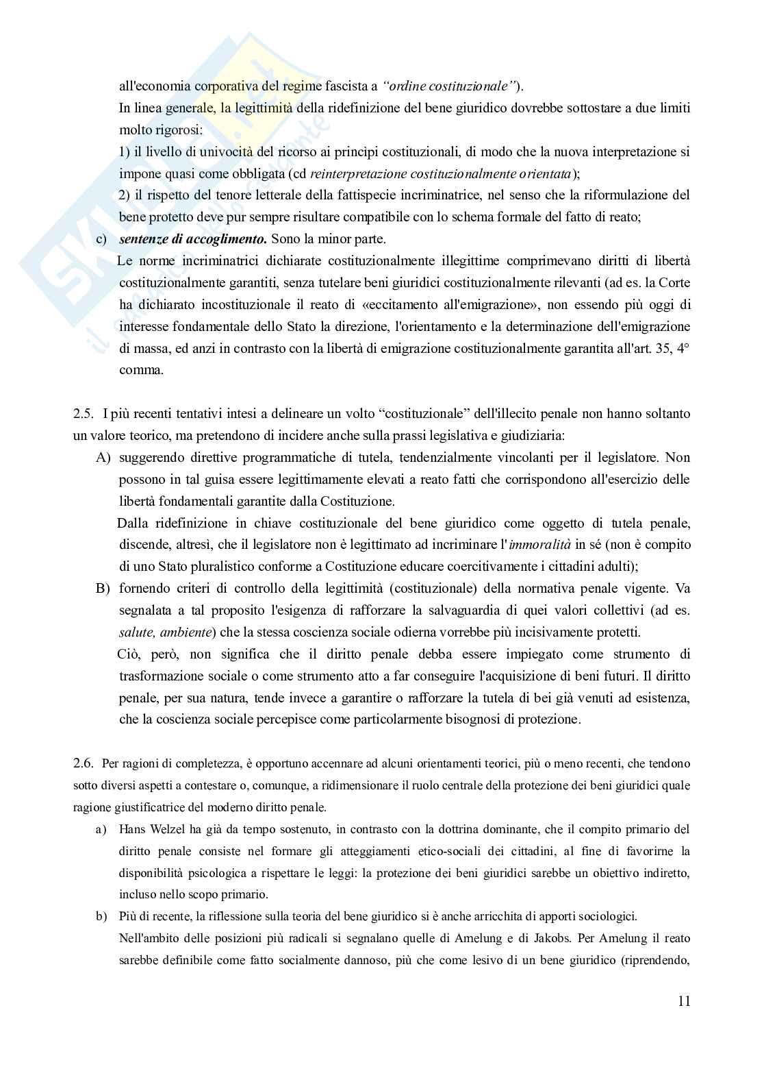 Riassunto esame Diritto penale, Prof. Corti Matteo, libro consigliato Diritto penale - Parte generale (9^ edizione, 2024), Fiandaca, Musco Pag. 11