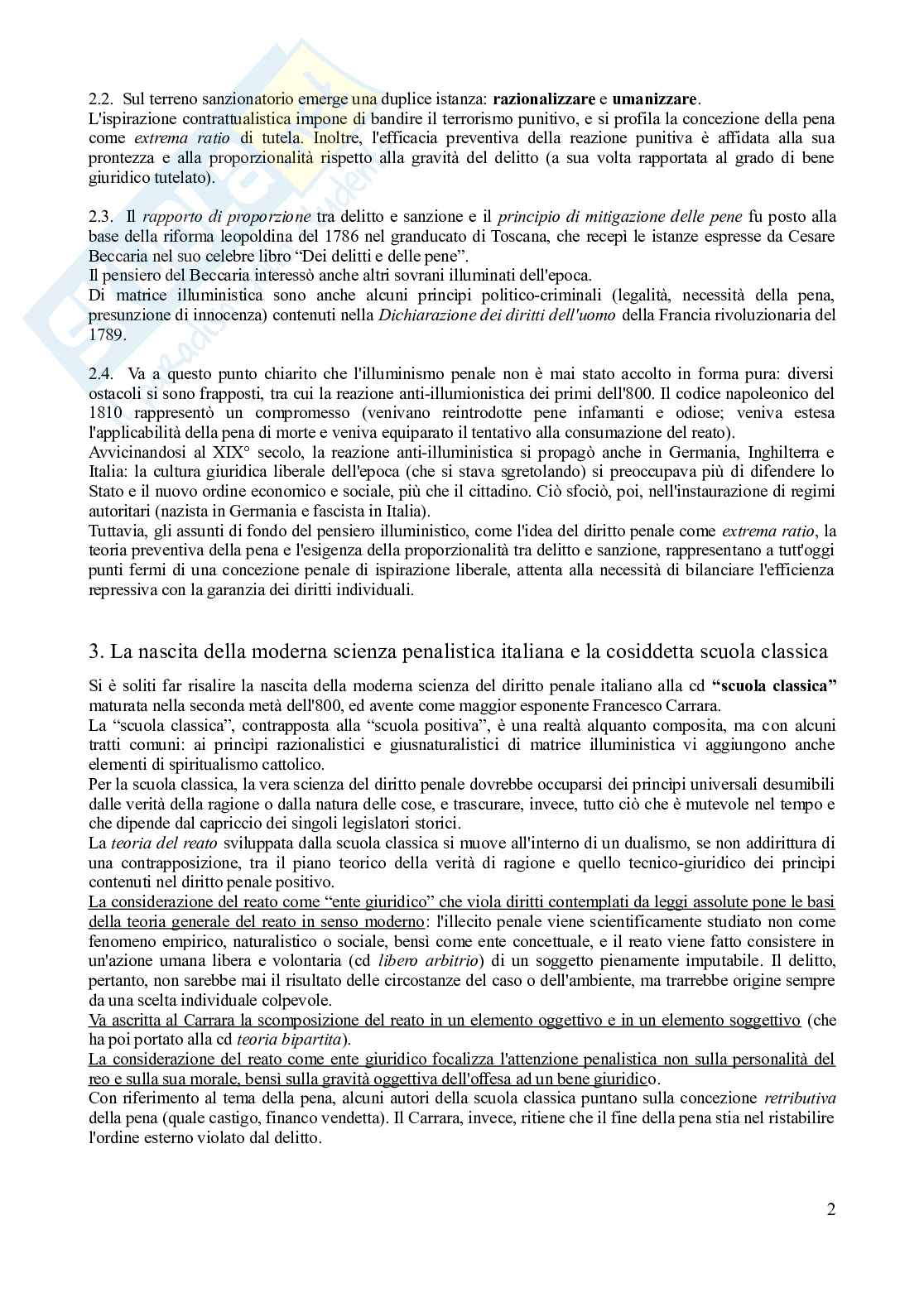Riassunto esame Diritto penale, Prof. Corti Matteo, libro consigliato Diritto penale - Parte generale (9^ edizione, 2024), Fiandaca, Musco Pag. 2