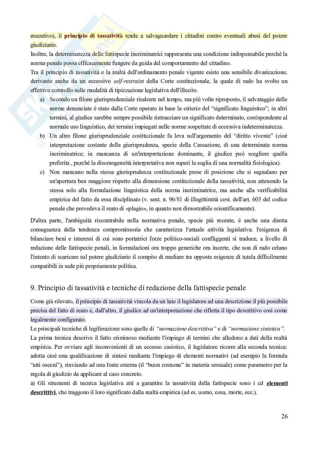 Riassunto esame Diritto penale, Prof. Corti Matteo, libro consigliato Diritto penale - Parte generale (9^ edizione, 2024), Fiandaca, Musco Pag. 26