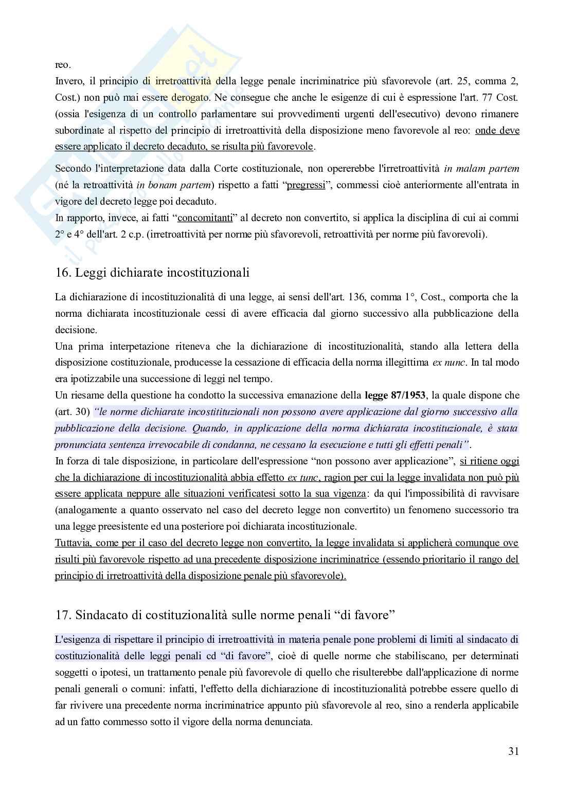 Riassunto esame Diritto penale, Prof. Corti Matteo, libro consigliato Diritto penale - Parte generale (9^ edizione, 2024), Fiandaca, Musco Pag. 31
