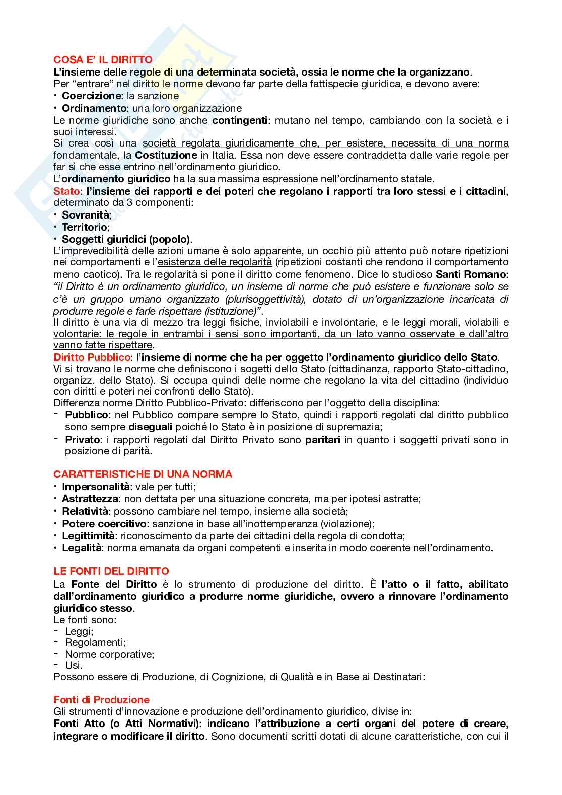 Riassunto esame Economia, Prof. Frau Alberto, libro consigliato Fondamenti di economia e diritto pubblico, Frau Pag. 1