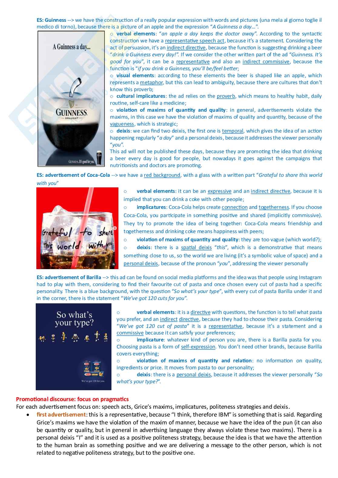 English Linguistics for tourism and commerce Pag. 21