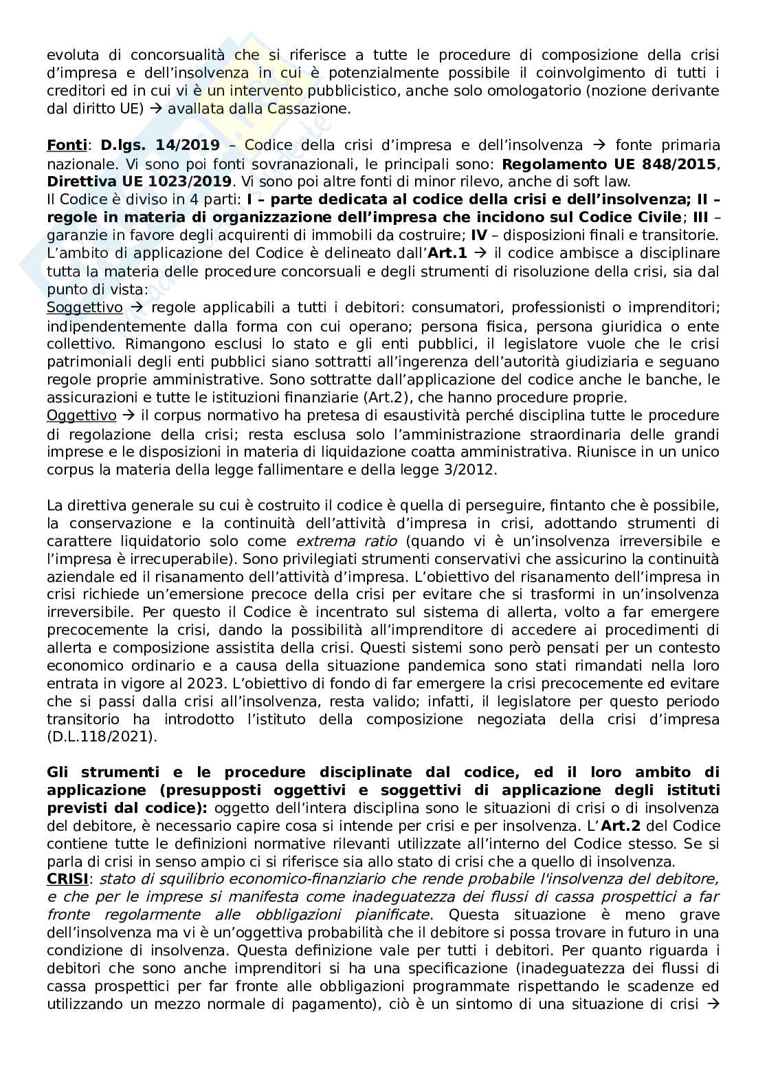 Appunti Diritto della crisi d'impresa Pag. 2