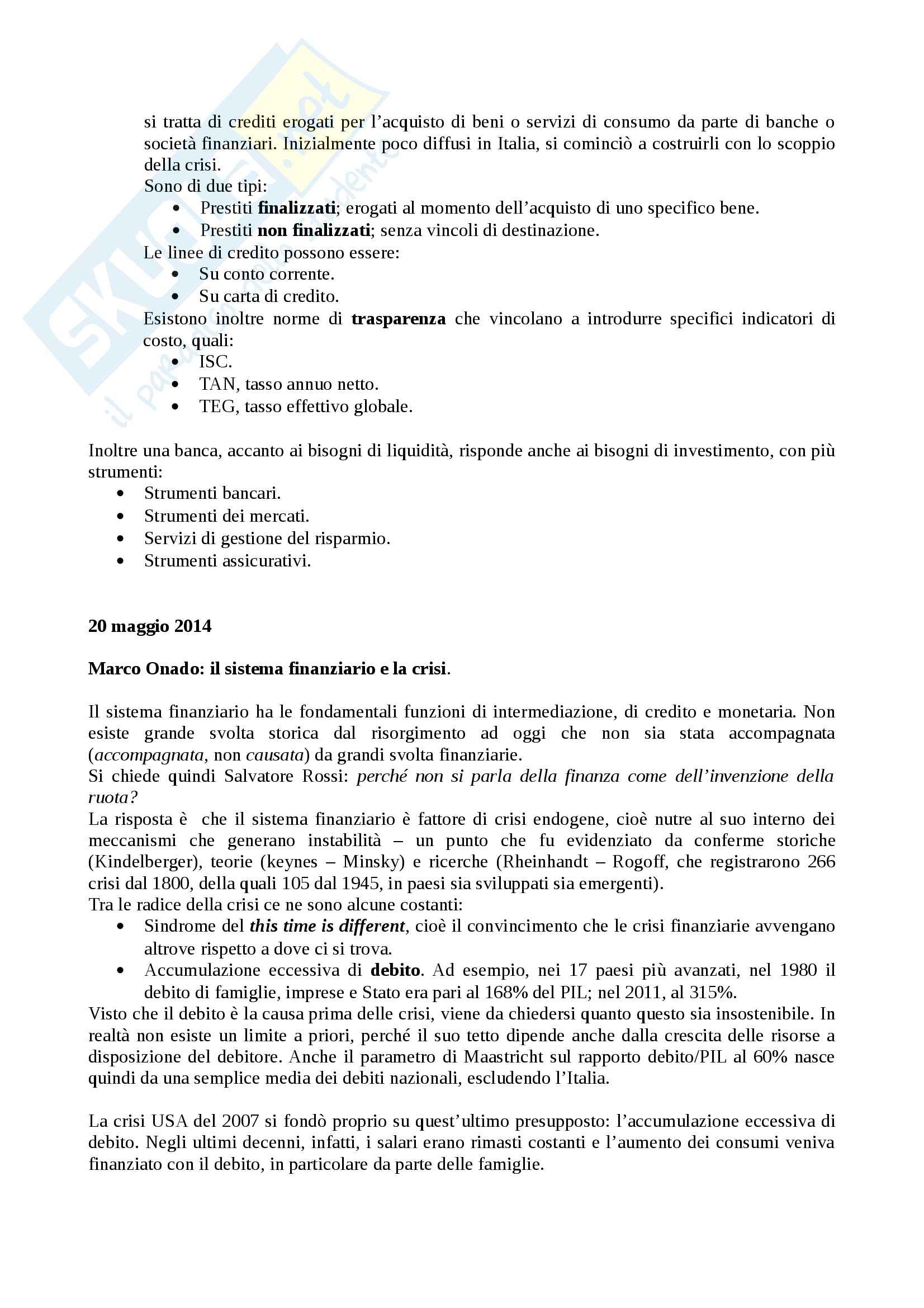 Lezioni, Economia finanziaria Pag. 31