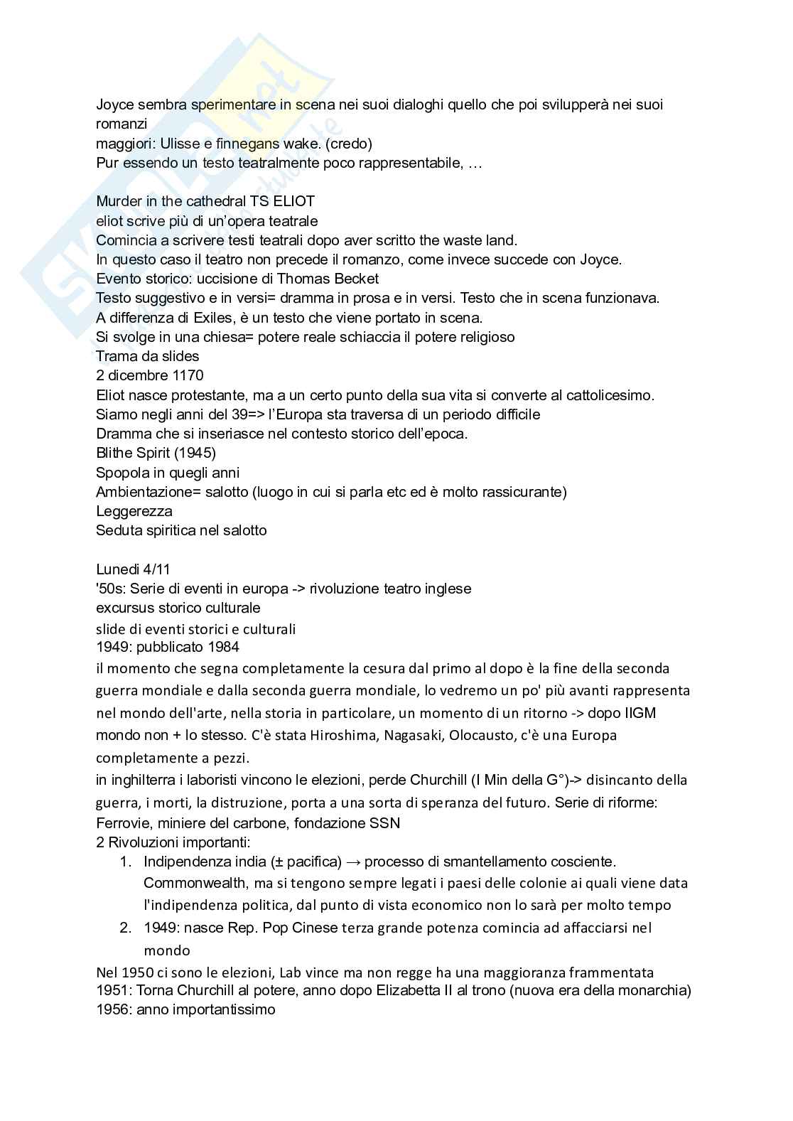 Letteratura Inglese I, parte Cioni Pag. 11