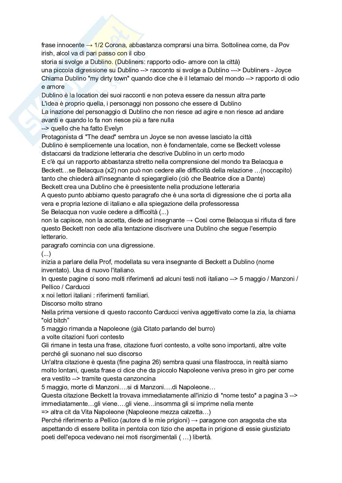 Letteratura Inglese I, parte Cioni Pag. 6