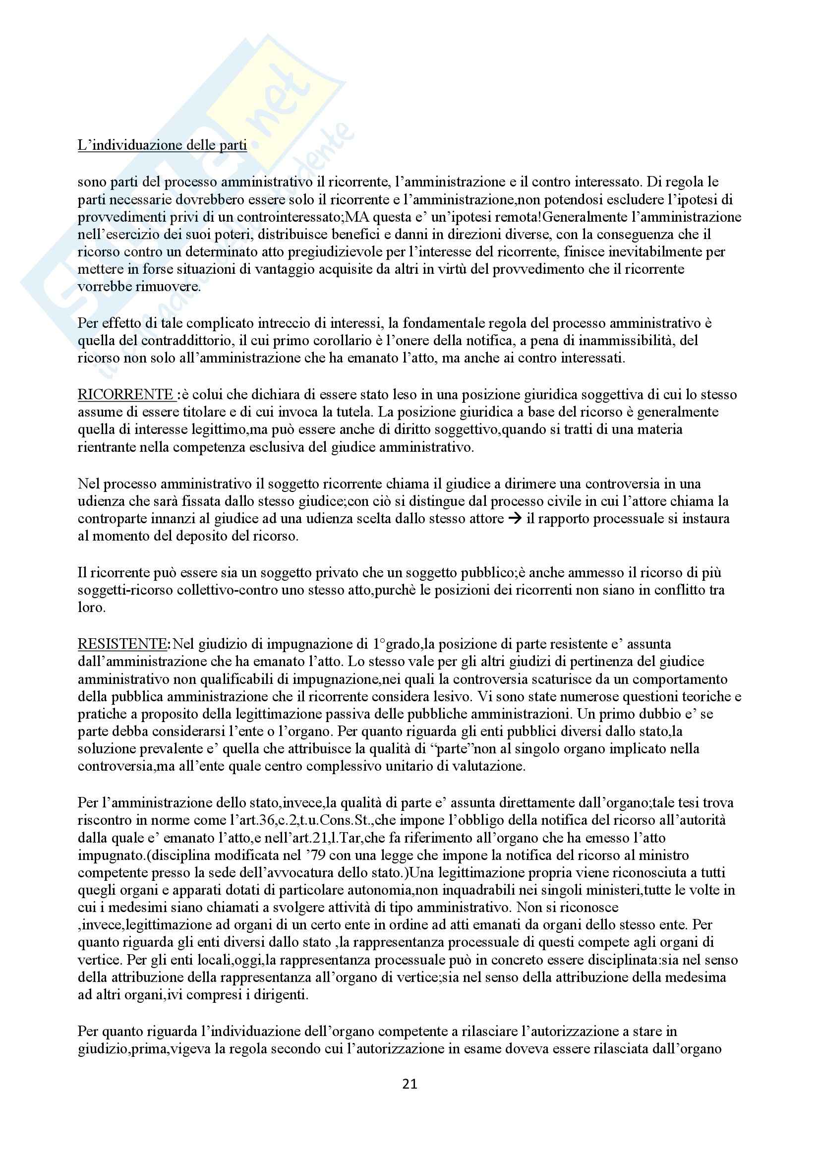 Diritto amministrativo -  Diritto processuale amministrativo, Sandulli A. Pag. 21