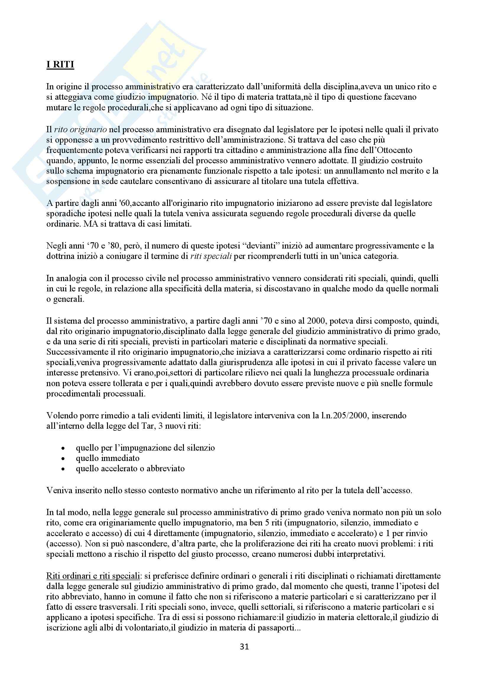 Diritto amministrativo -  Diritto processuale amministrativo, Sandulli A. Pag. 31