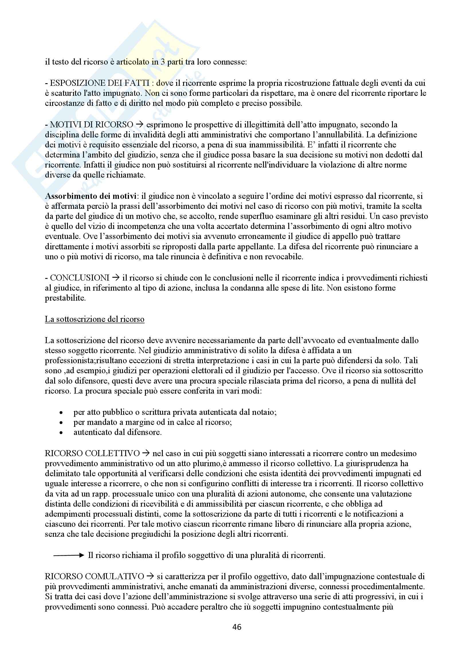 Diritto amministrativo -  Diritto processuale amministrativo, Sandulli A. Pag. 46