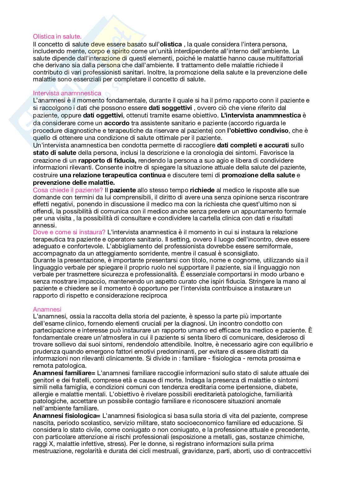 Semiotica clinica  Pag. 2