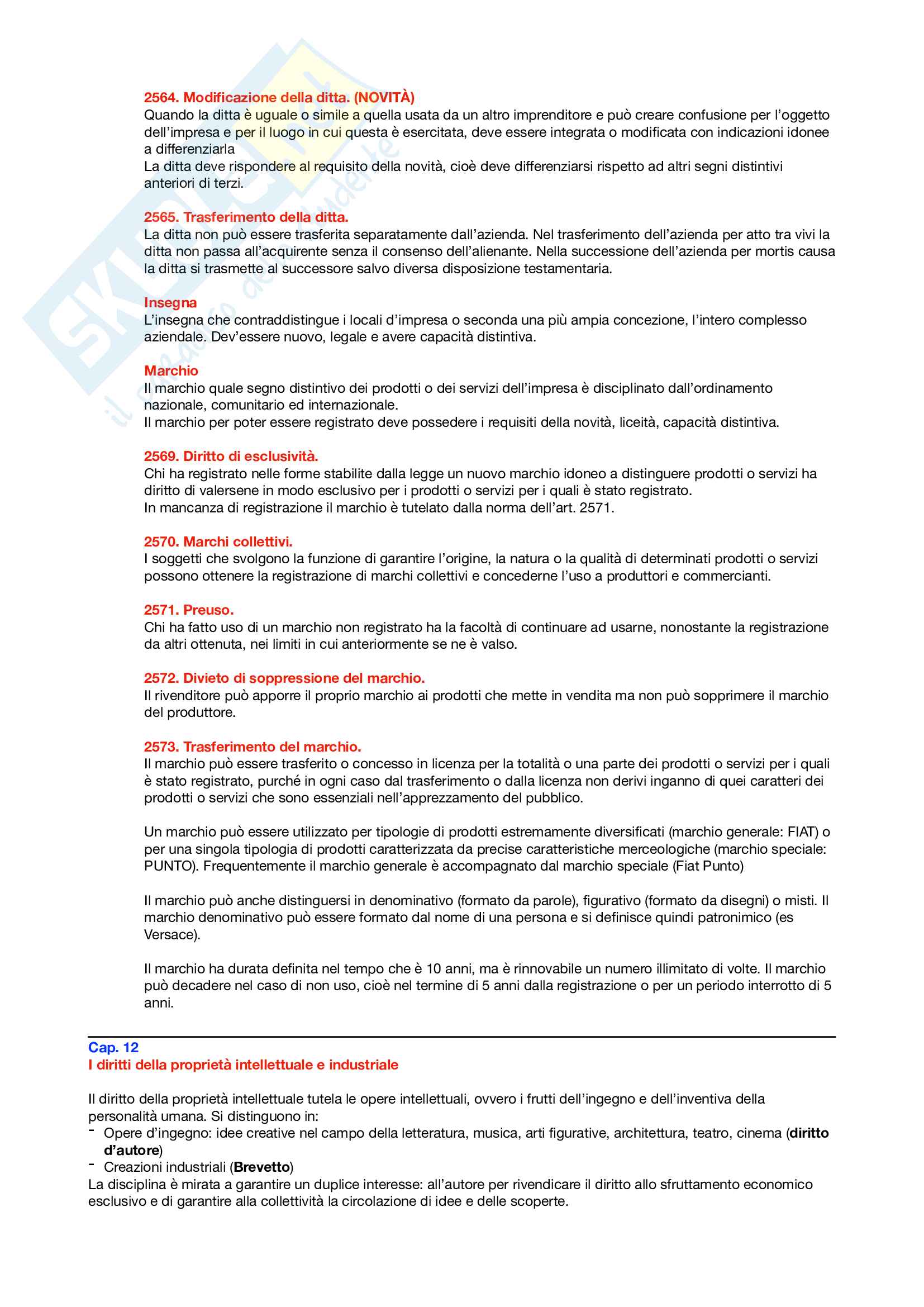 Riassunto Diritto commerciale Pag. 6