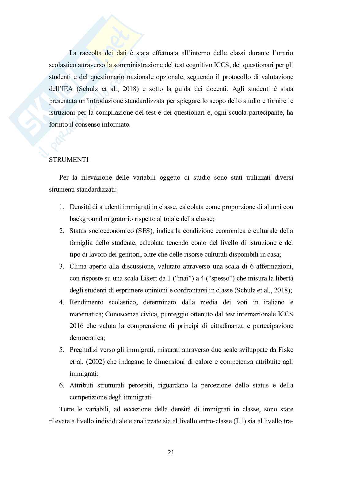 Processi di inclusione scolastica e diversità culturale: il ruolo degli insegnanti e dei contesti educativi Pag. 21