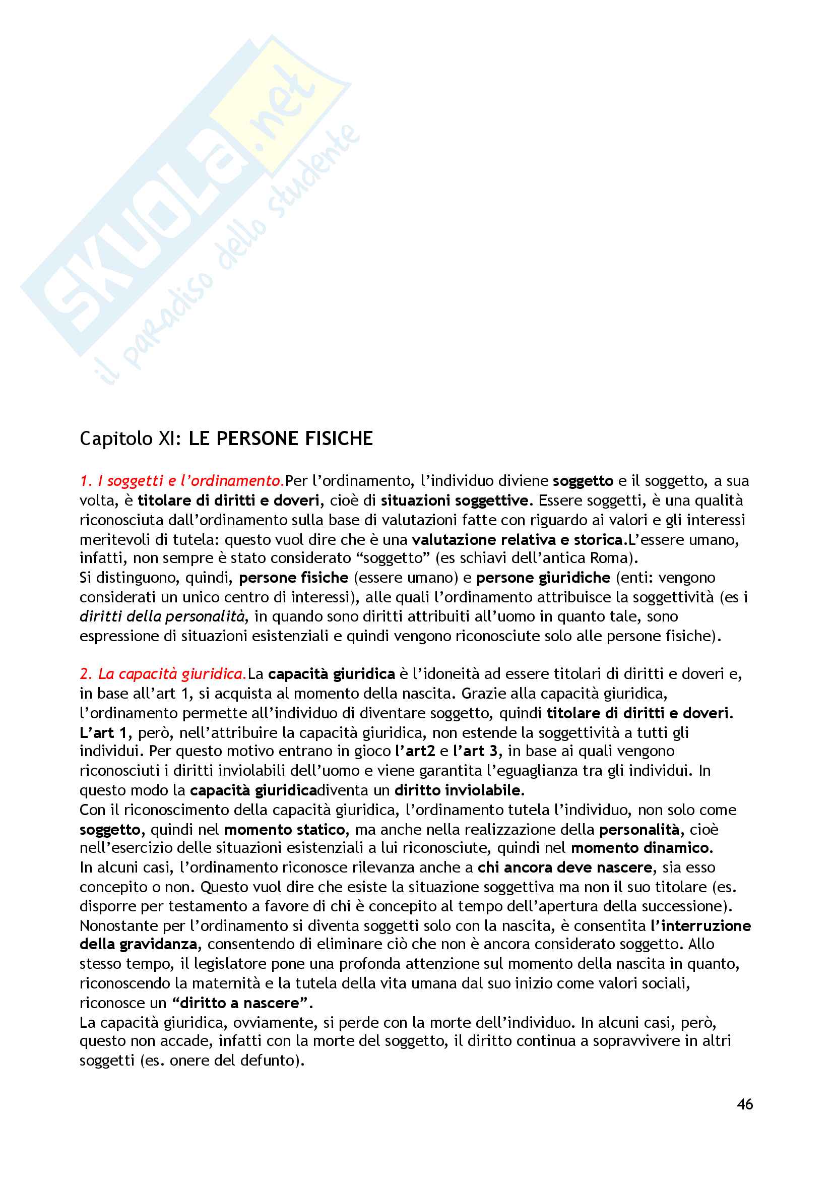 Riassunto esame Diritto privato, prof Lisella, libro consigliato Istituzioni di diritto privato, Ruscello Pag. 46