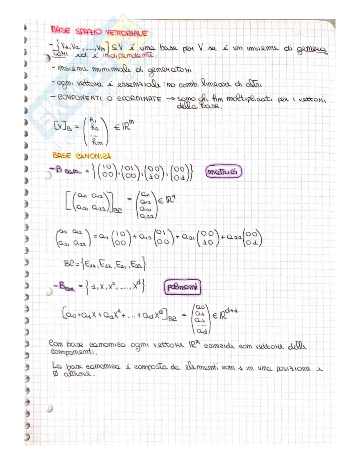 Appunti di geometria e algebra lineare Pag. 11