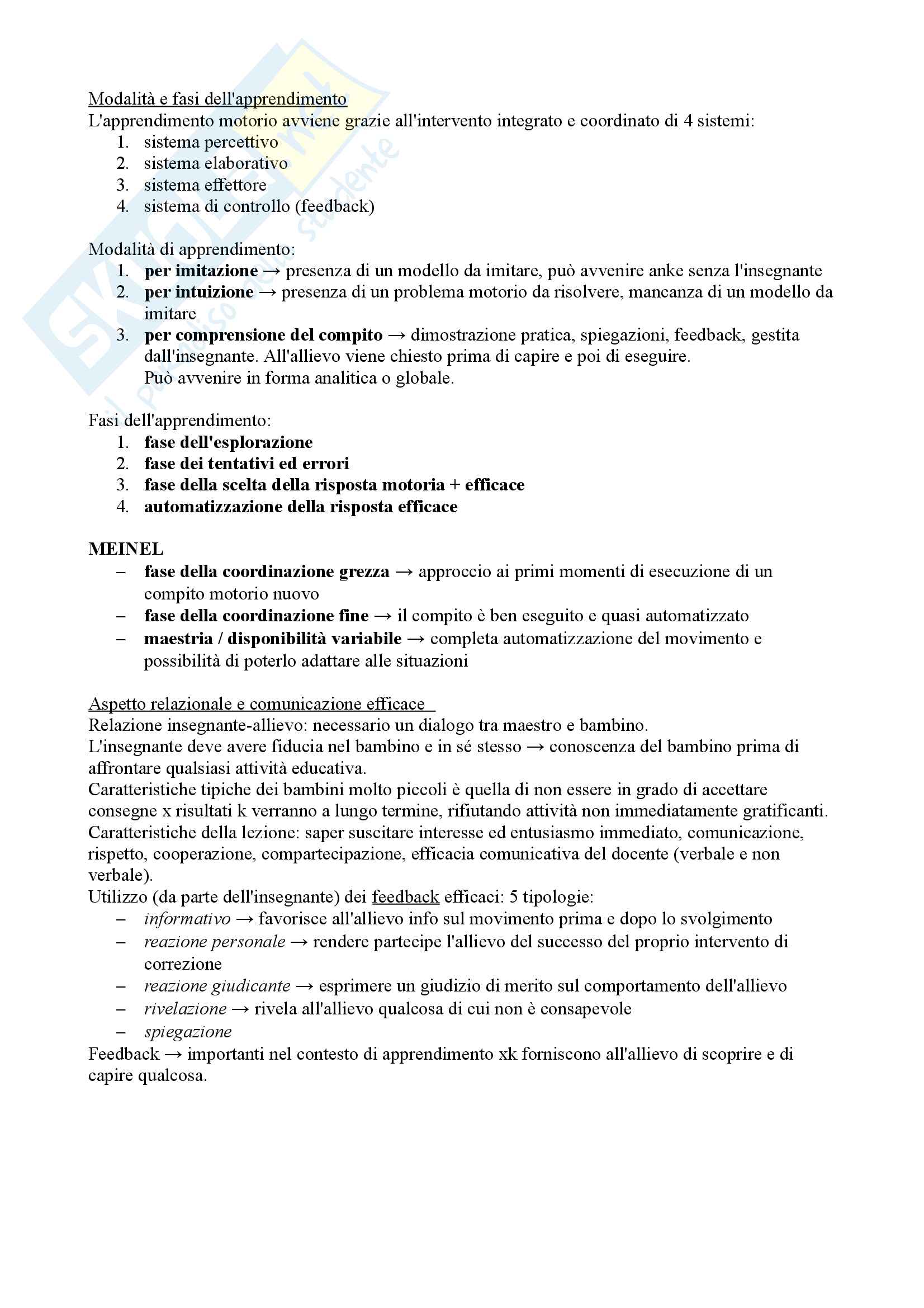 Teoria, tecnica e didattica dell'età evolutiva Pag. 21