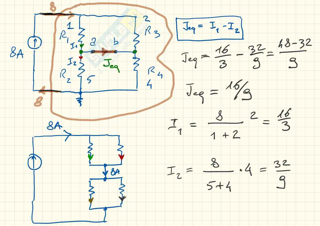 Esercizi in cc per l'esame di Elettrotecnica e macchine elettriche Pag. 16