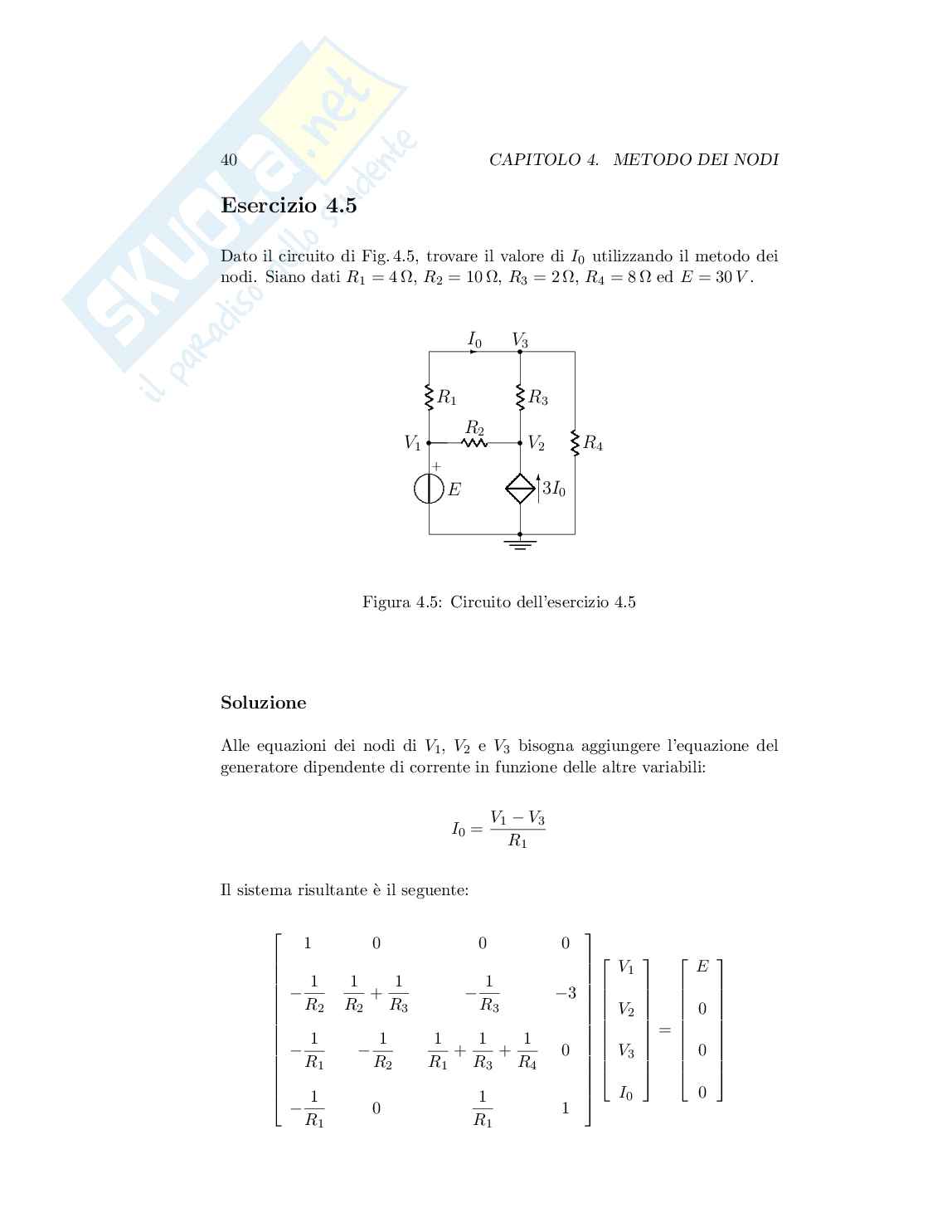 Esercizi in cc per l'esame di Elettrotecnica e macchine elettriche Pag. 56
