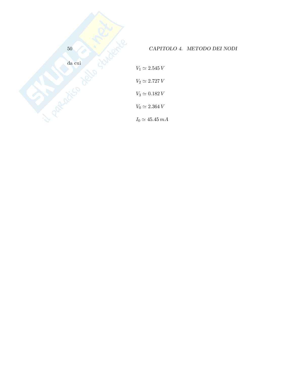 Esercizi in cc per l'esame di Elettrotecnica e macchine elettriche Pag. 66