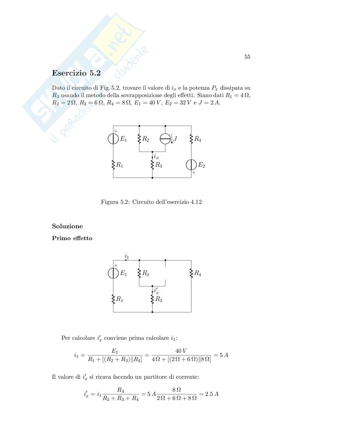Esercizi in cc per l'esame di Elettrotecnica e macchine elettriche Pag. 71