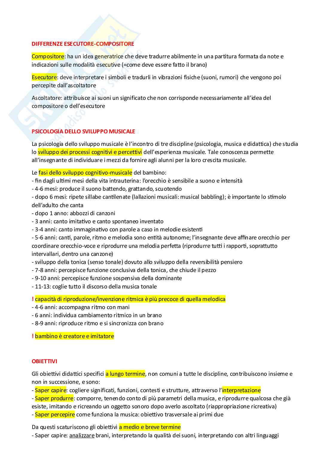 Musicologia e storia della musica (B024365) | Appunti completi e saggi | SFP Notes Vol. 06 Pag. 2
