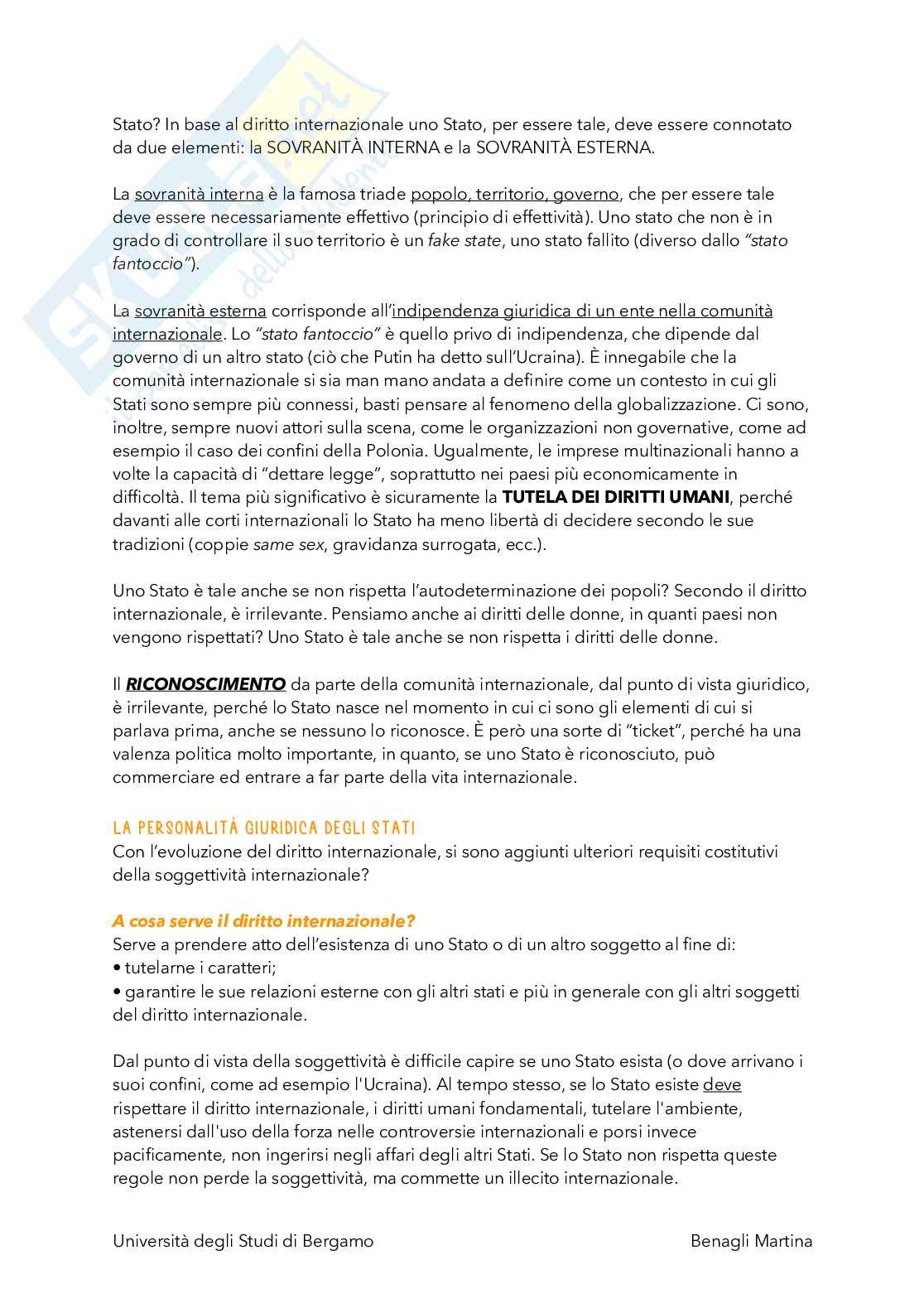 Diritto internazionale Pag. 2