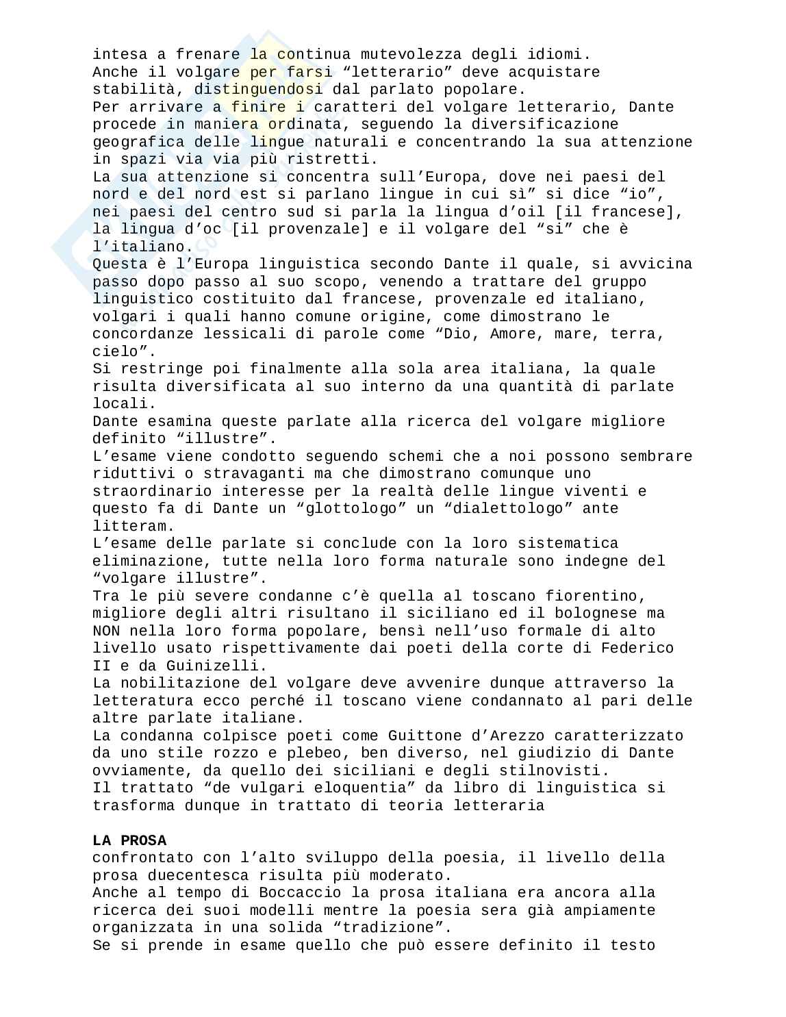Riassunto esame Storia della lingua italiana, Prof. Brook Paloma, libro consigliato Lingua Italiana, Claudio Marazzini Pag. 41