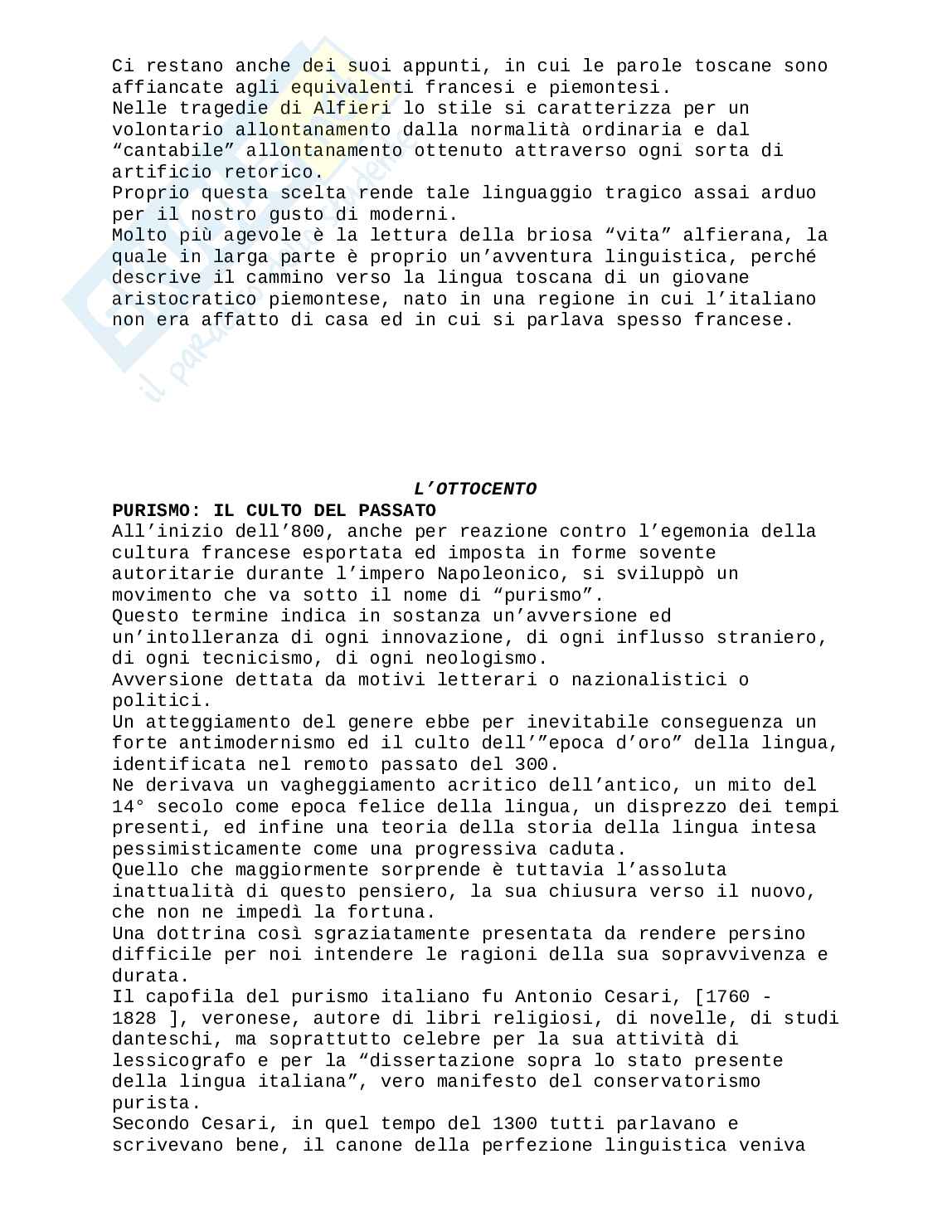 Riassunto esame Storia della lingua italiana, Prof. Brook Paloma, libro consigliato Lingua Italiana, Claudio Marazzini Pag. 86