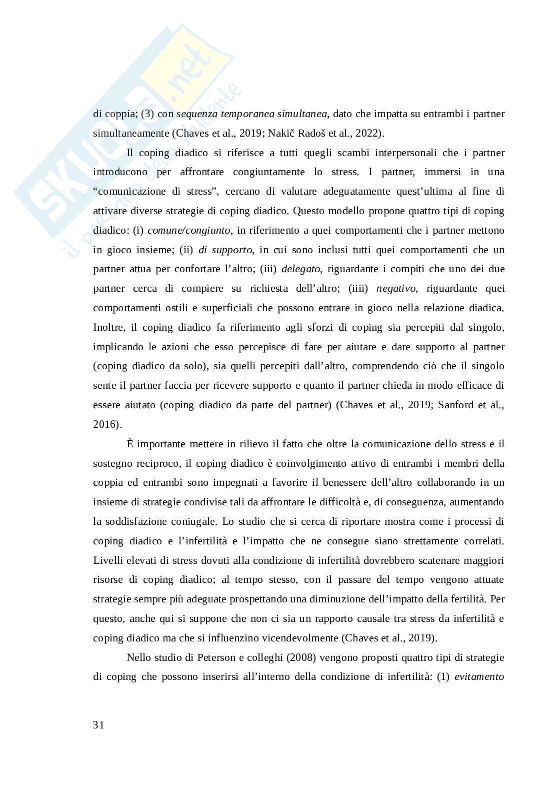 Infertilità di coppia e impatto sulla sessualità: ridefinizione del progetto di vita coniugale Pag. 31