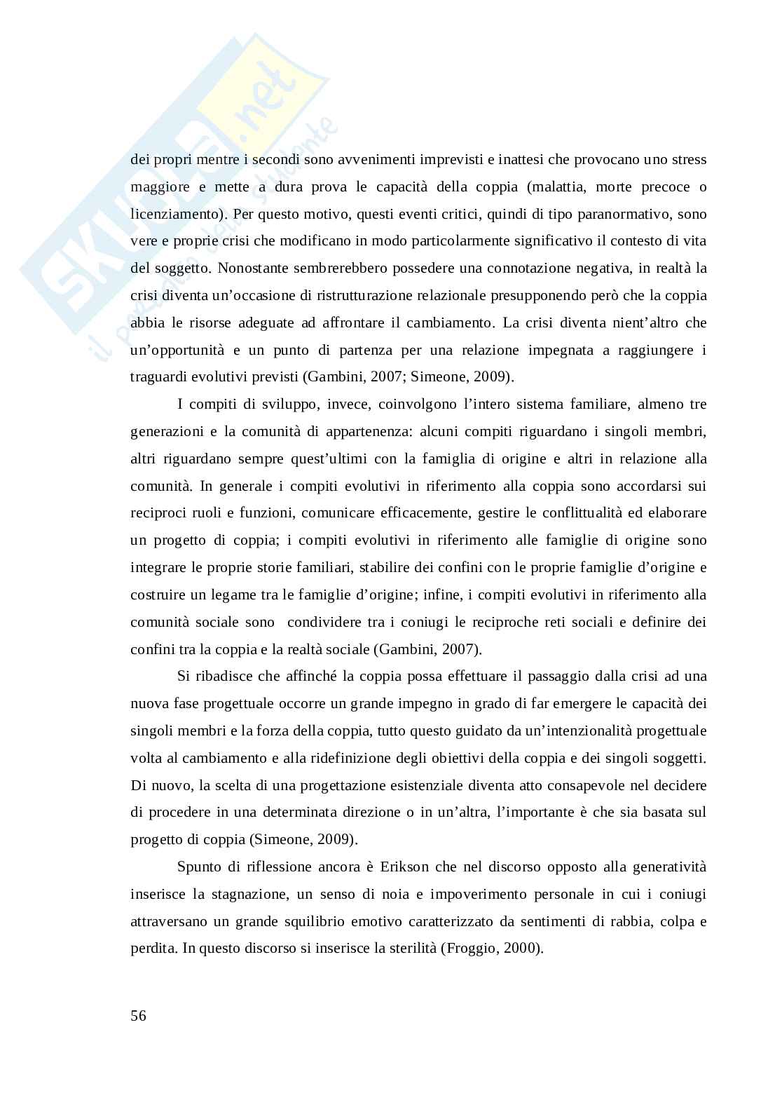 Infertilità di coppia e impatto sulla sessualità: ridefinizione del progetto di vita coniugale Pag. 56