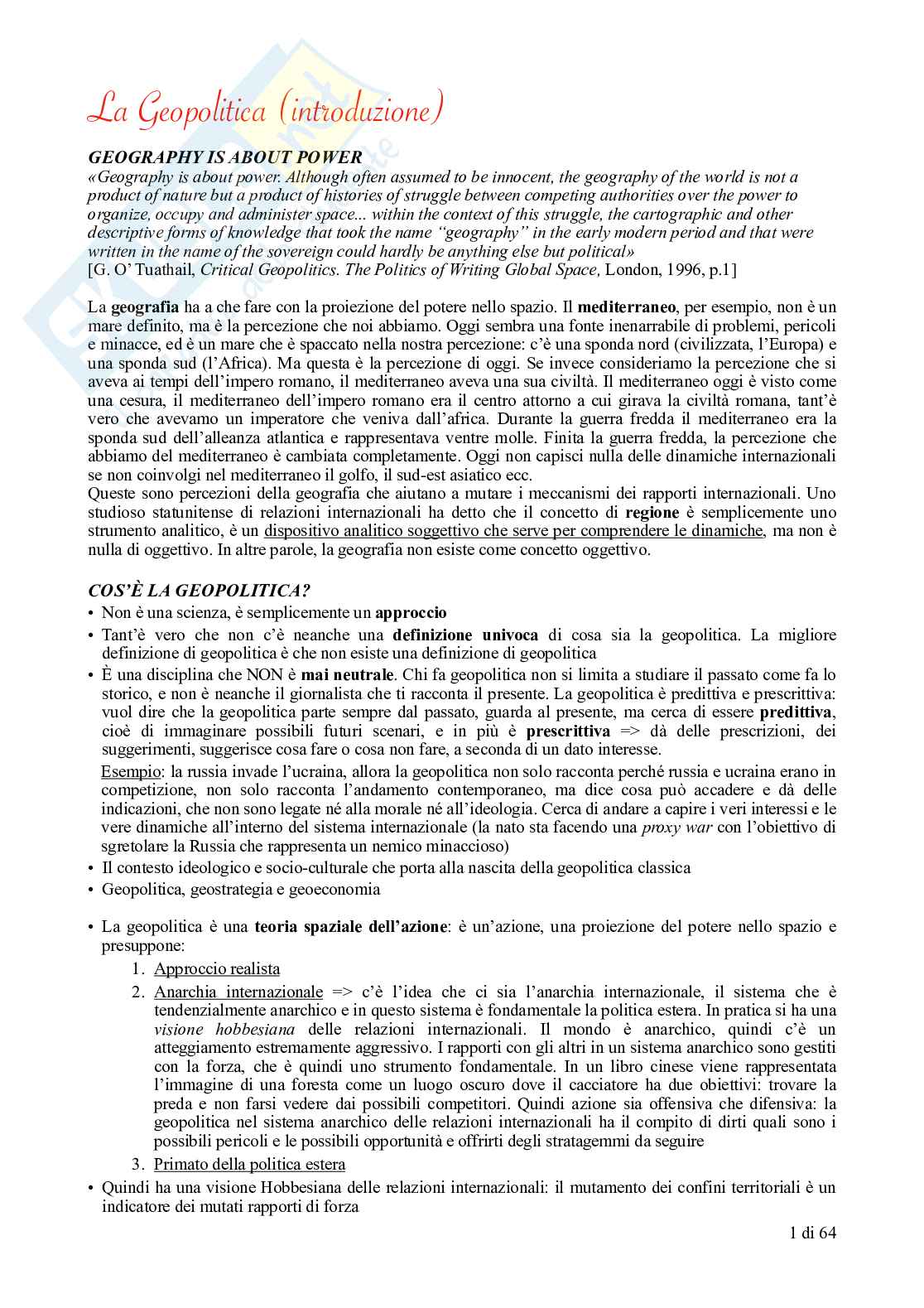 Geopolitica 2  Pag. 1
