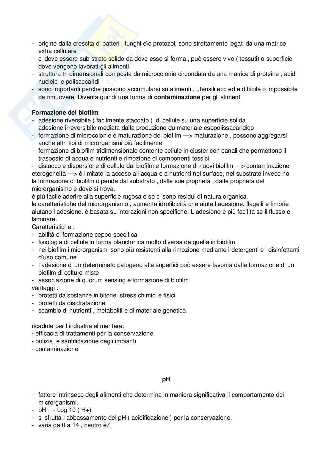 Microbiologia degli alimenti  Pag. 11