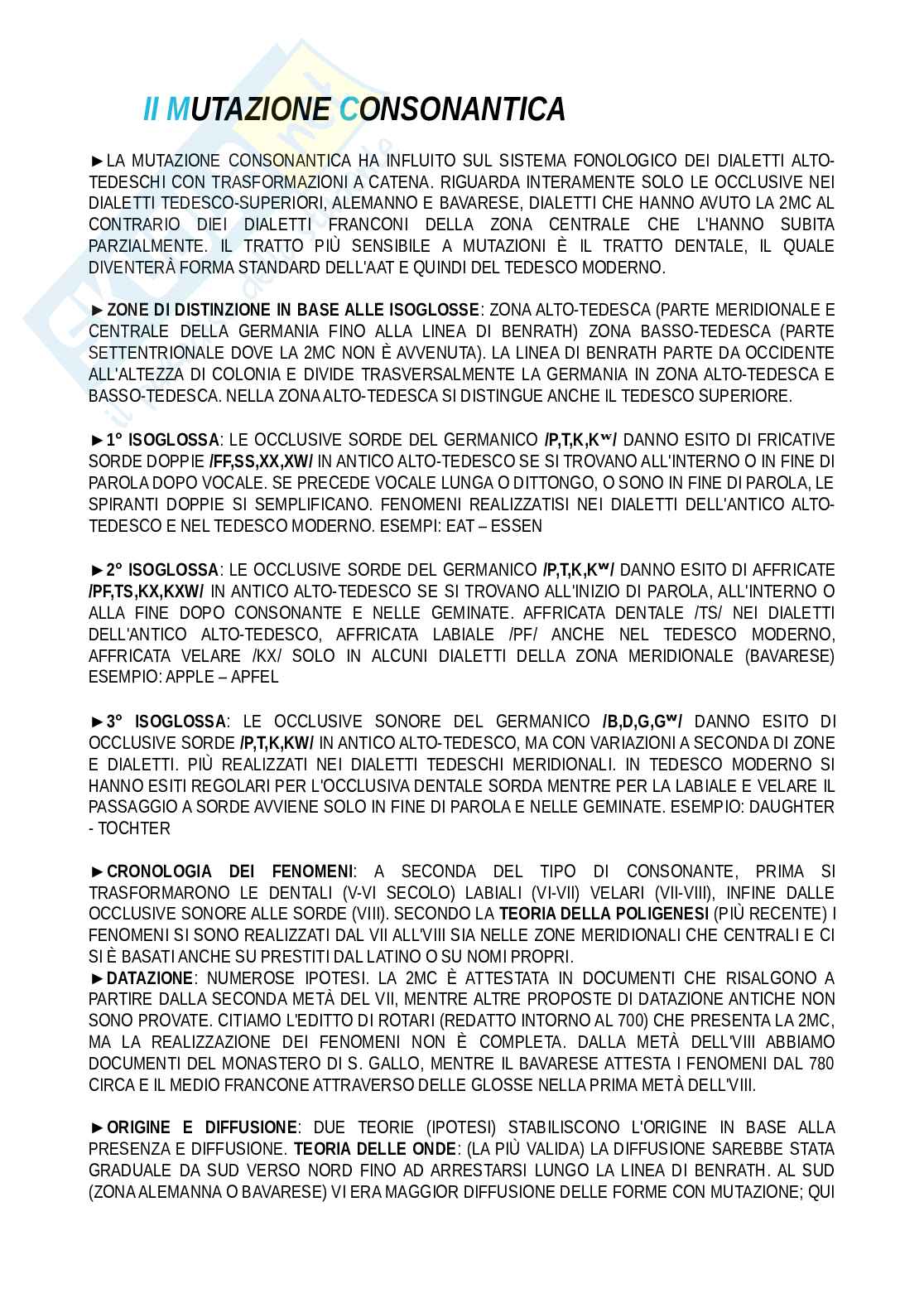 Appunti del corso di Filologia germanica Pag. 1
