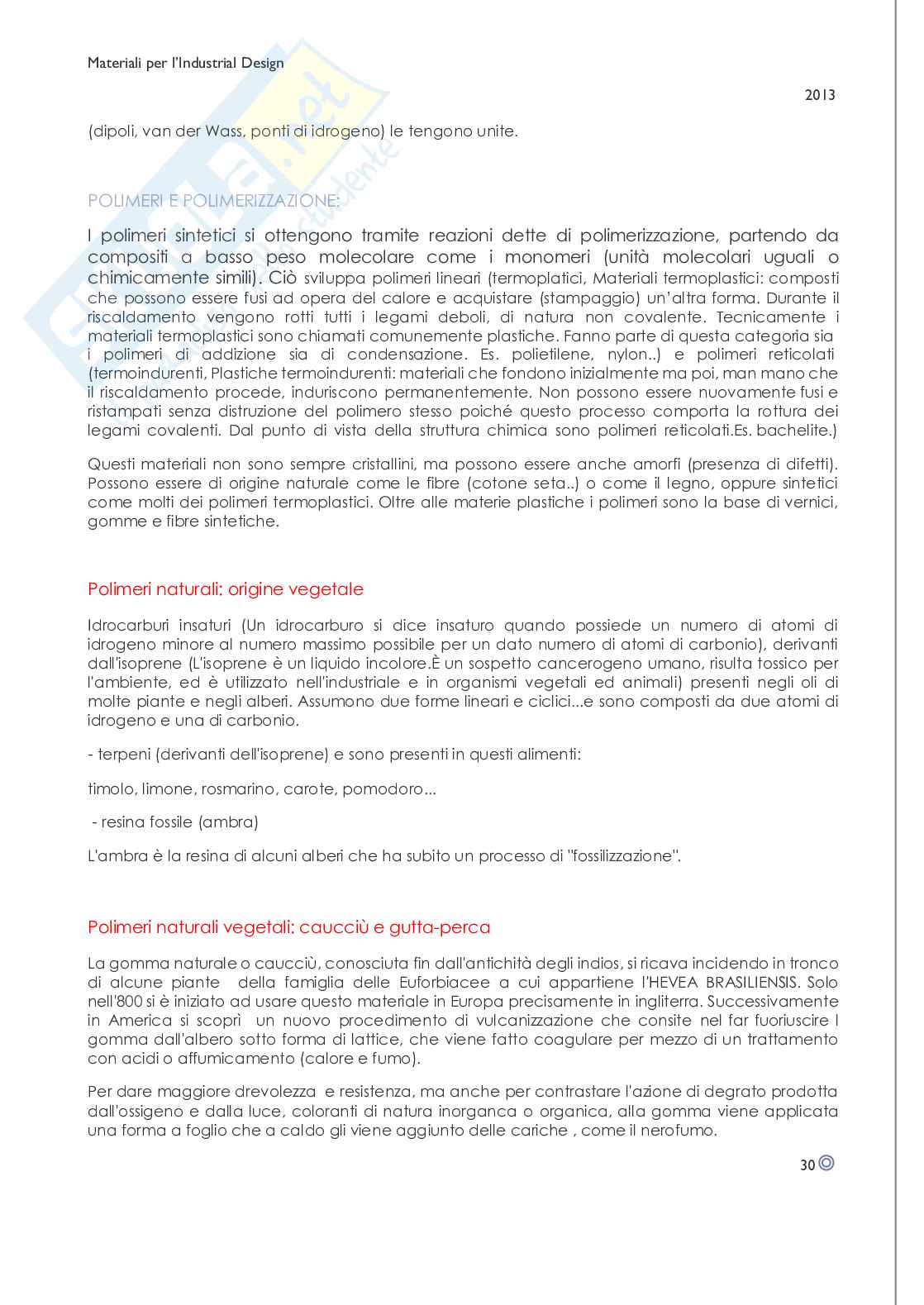 Materiali e Processi Innovativi nell industrial Design Pag. 31