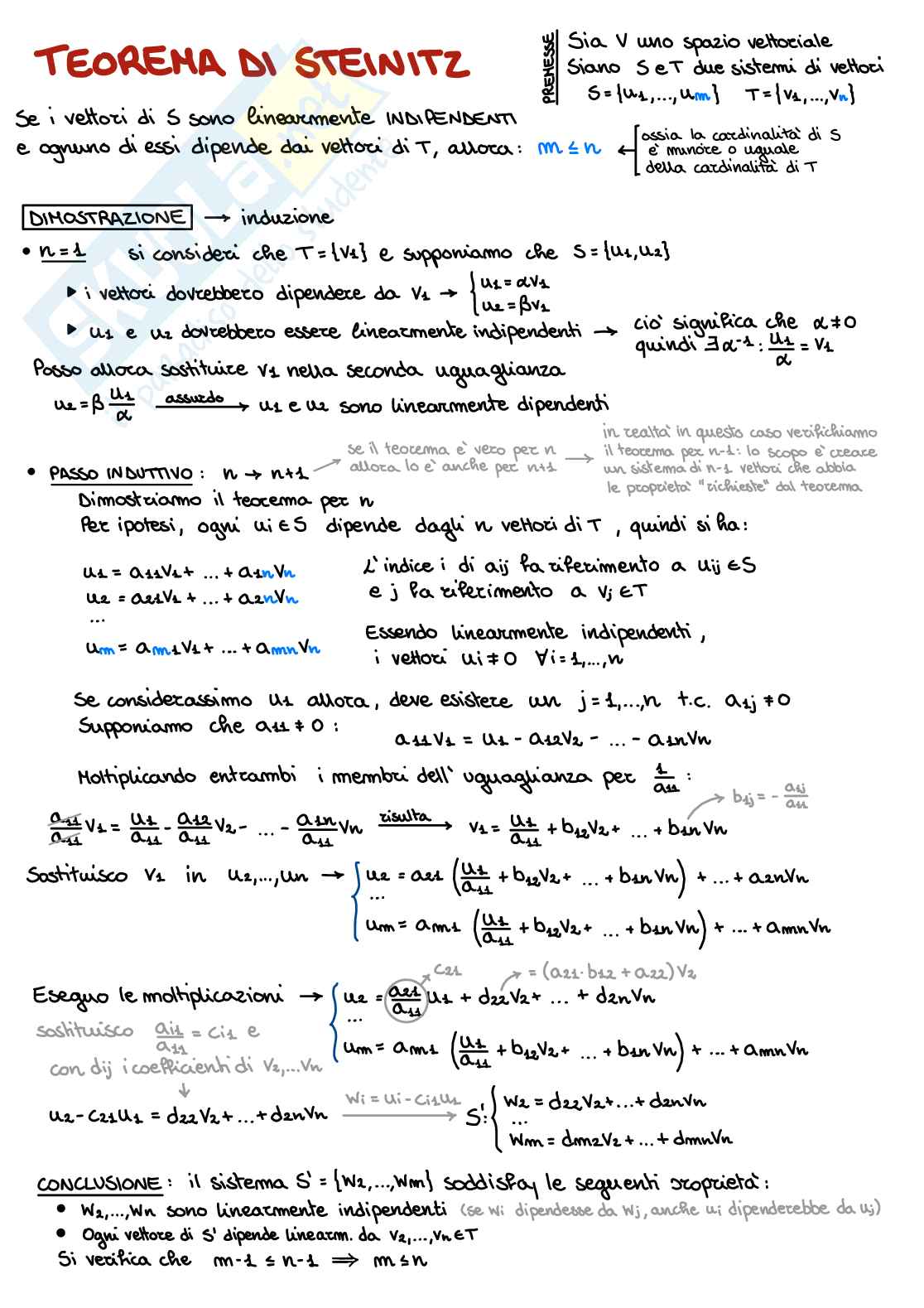 Appunti teoria Geometria e algebra lineare   Pag. 1