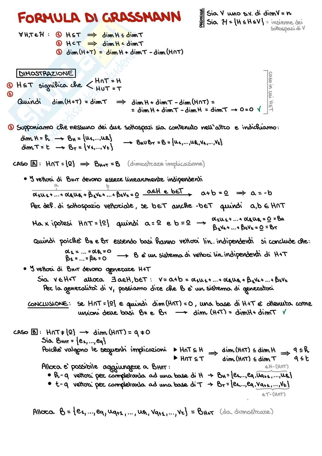 Appunti teoria Geometria e algebra lineare   Pag. 2