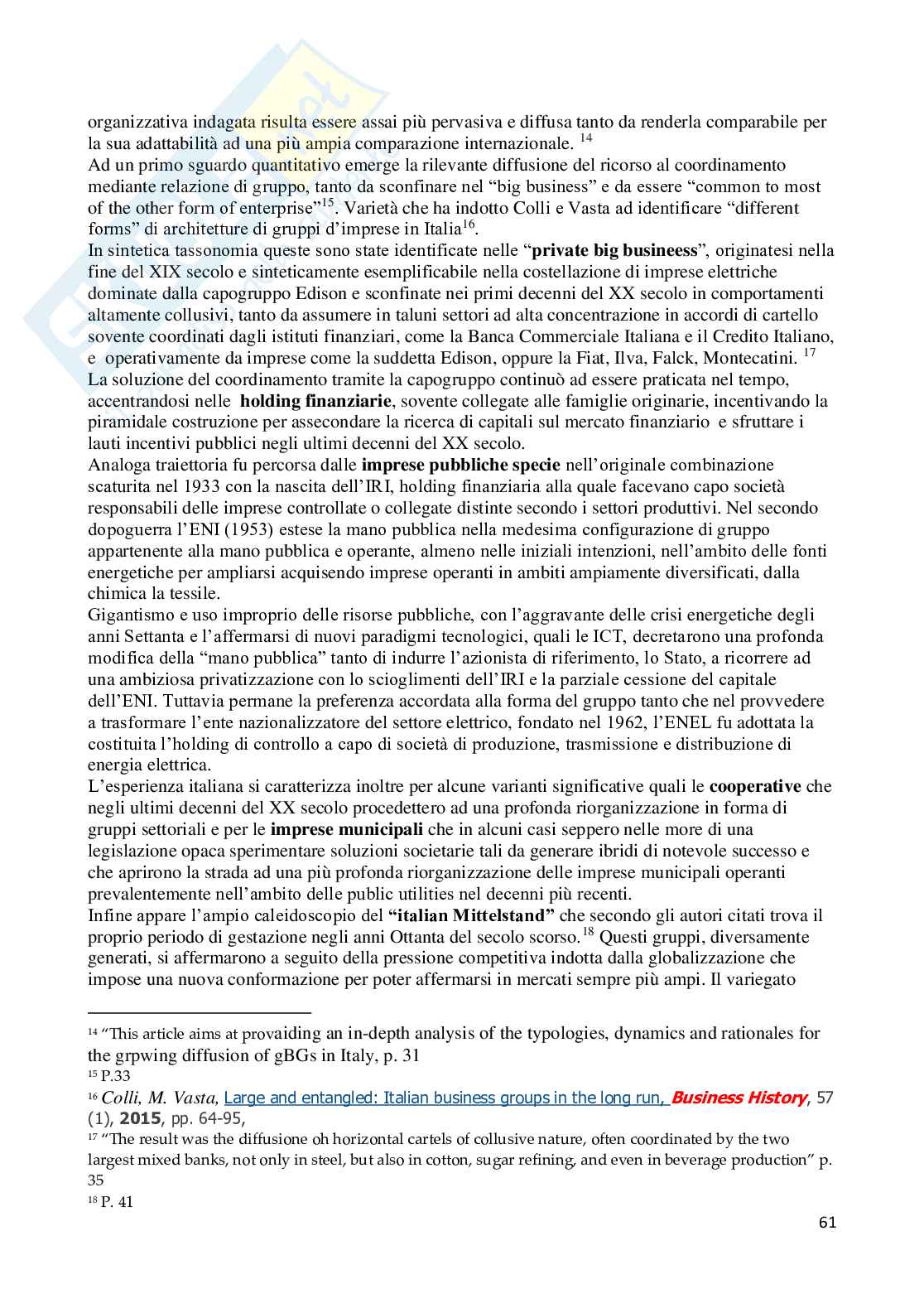 Storia dell'impresa Pag. 61
