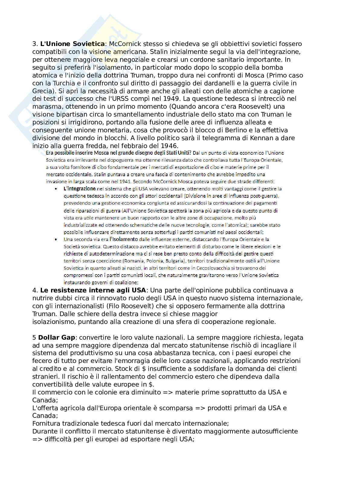 Relazioni internazionali del sistema capitalista  Pag. 21