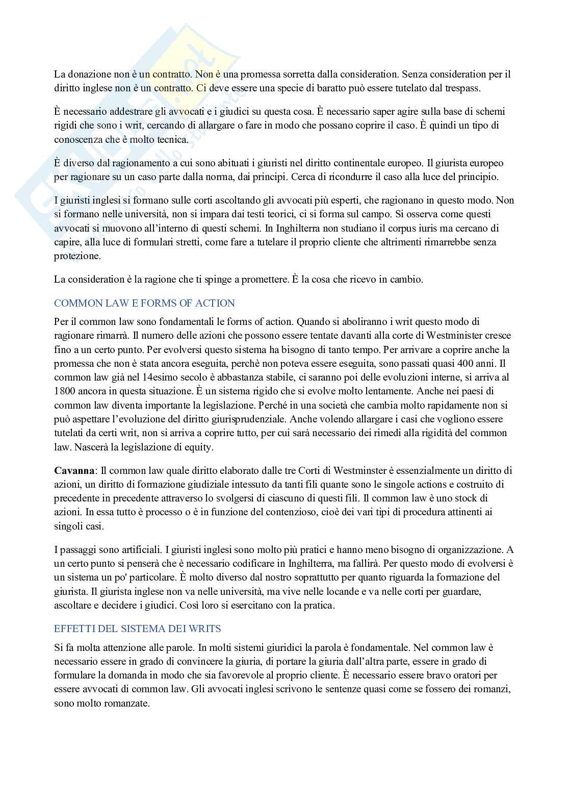 Riassunto esame Sistemi giuridici comparati, Prof. Novaretti Simona, libro consigliato Diritto comparato I, II, III, Ajani, Francavilla, Pasa Pag. 46