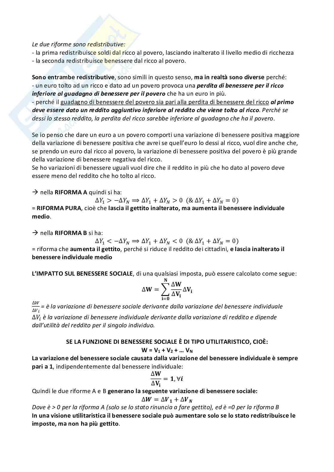Tassazione, efficienza e benessere Pag. 21