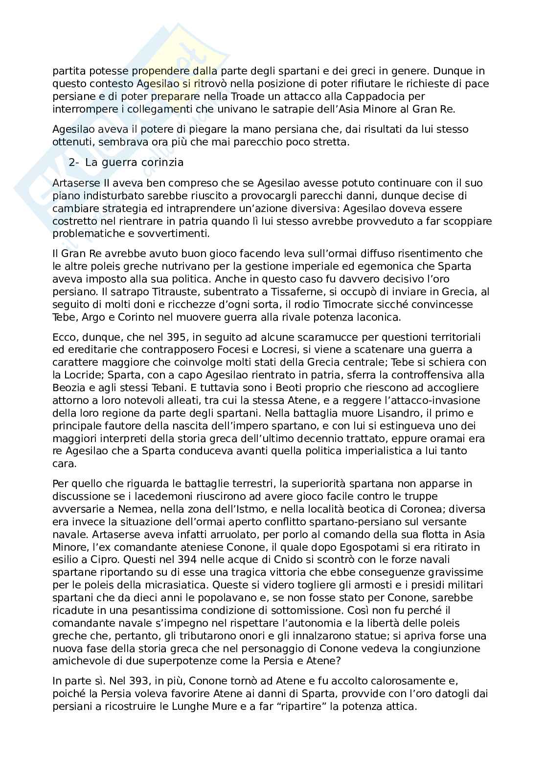 Riassunto esame Storia greca, Prof. Gallo Luigi, libro consigliato Storia greca, Gallo Pag. 2